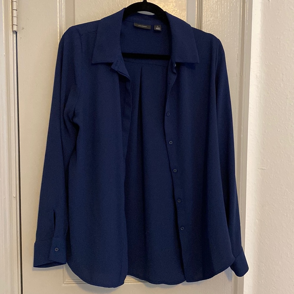 Halogen navy button down